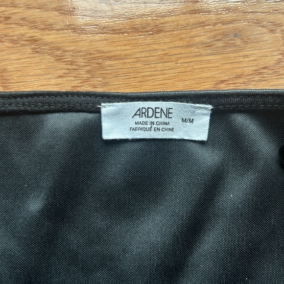 Ardene black leather crop tank - Picture 2 of 2